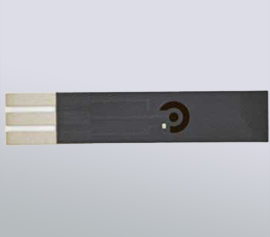 5cm (L) x 1cm (B) x 1mm (H), Aluminiumoxid-Grundsubstrat, Silber-Paste-Leiterbahnen und Kontakte mit chemisch resistenter Dielektrikumsschicht