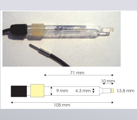 Dimensions of the universal reference electrode in detail