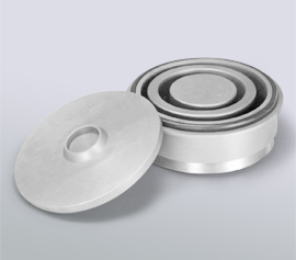 Scheiben-Schwingmühle SPEX 8550 Shatterbox® - Mahlbehälter aus gehärtetem Stahl (Artikel-Nummer 8501)