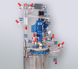 büchiflex - wichtiger Bestandteil in Glasapparaturen am Beispiel des 10 Liter Minipilot-Reaktors