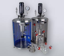 picoclave mit Glas- und Stahldruckreaktoren