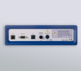 Interface-Geräteserie anschlussfertig für LabView-, Python-, VBA-, PowerShell-, C++-, C#- und VB.NET-Schnittstellen incl. schwebende Masse (galv. Trennung von der Schutzerdung) mit Analog-Ein- und -Ausgängen und incl. Pt1000 Eingang über das optionale Monitor-Breakout Board (Mini-Din Monitor-Connector)