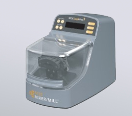 Laborkugelmühle SPEX SamplePrep 5120 Mixer/Mill® mit geschlossenem Deckel, betriebsbereit, Profilansicht